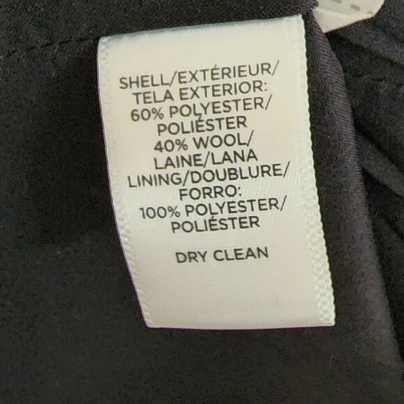 LOFT wool blend asymmetrical contemporary jacket blazer size 2P - Picture 8 of 8